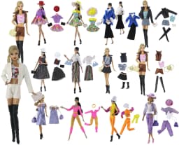 1 Set Doll Clothes 1:6 Scale Dress Outfit for 11.5 Inch 30cm Doll Many Style for Choice Gifts for Girls Doll Accessories #3