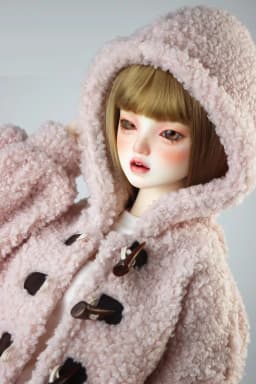 Clothes for Doll Fashion Plush Hooded Jacket for 58-60cm 1/3 BJD Toy Ball Joint Doll DD DDL Doll Toys Gift