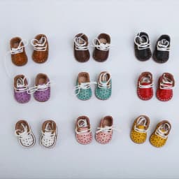 Ob11 handmade leather breathable sneakers Fashion Doll Cowhide high heel Shoes For Ob11, Obitsu 11, Holala, Gcs, 1/12bjd Dolls