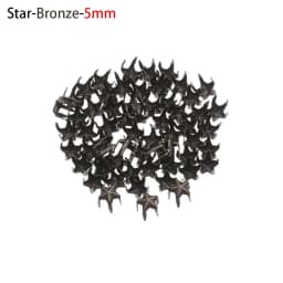 50Pcs Star/Heart Shape Bags Buckle Mini Metal Buckles for DIY Doll Clothes 4/5/6mm Tiny Buttons Doll Clothing Accessories