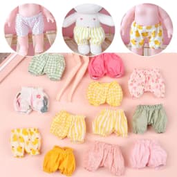 15cm Doll Pumpkin Pants Cotton Doll Shorts Cute Baby Clothes Joint Doll Bjd Doll Ob11 Clothes Handmade Lantern Pants