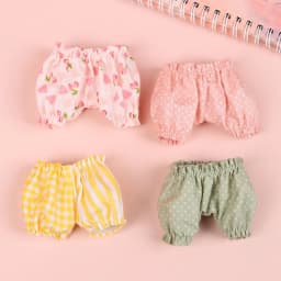 15cm Doll Pumpkin Pants Cotton Doll Shorts Cute Baby Clothes Joint Doll Bjd Doll Ob11 Clothes Handmade Lantern Pants