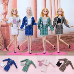 1/6 Doll Fashion Casual Clothes Winter Wear Elegant Coat Skirt Doll Wearing Set For 29~32 cm Doll Clothes Accessories DIY Gift