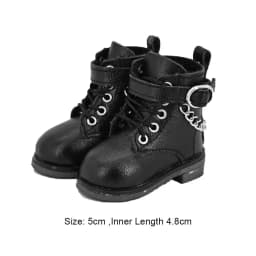 30CM Doll Shoes Fashion PU Leather Chain Boots For 1/6 bjd Doll Clothes Accessories Play House Kids Toys