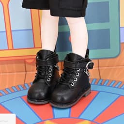 30CM Doll Shoes Fashion PU Leather Chain Boots For 1/6 bjd Doll Clothes Accessories Play House Kids Toys