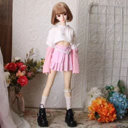 1/6 1/4 1/3 BJD Doll Clothes Y2K Punk Clothes Set with Accessories for 30cm 45cm 60cm Doll Dress up Clothes Outfit Girl Gift