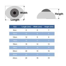 Wamami 12mm Light Brown Oval Eellipse Boat Eyes Glass Eyes BJD Doll Reborn High Quality