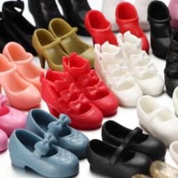 1Pair Doll Shoes Fashion Female Doll Boots Fit Foot Length 2cm Plastic Doll Multistyles Long Knees Boots Dolls Accessories