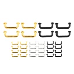 1:12 Miniature 4/8pcs Door Cabinet Closet Handles Drawer Pulls Knobs Metal DIY Dollhouse Furniture Accessories Decor