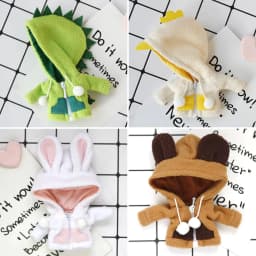 New Doll Clothes Fashion Cute cartoon plush animal coat for ob11,obitsu11,GSC, molly,1/12bjd doll clothes accessories for doll