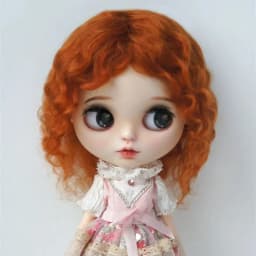Fjusuns JD738 9-10inch 23-25cm 10-11inch 26-28cm Messy Baby Curly Soft Wave Mohair BJD Wigs QBaby Blythes Doll Accessories