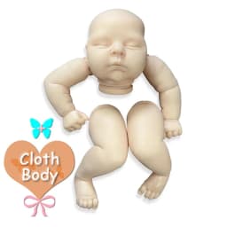 21inch Reborn Doll Kit Peaches Soft Touch Fresh Color Unfinished Unpainted DIY Reborn Doll Parts Muñeca Kit Bebe Reborn