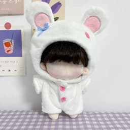 20CM Doll Clothes Long Sleeves Sweatshirt Cute Doll Tops Hoodie For Idol Dolls Accessories Doll's Clothing Stuffed Toy