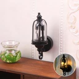 1PCS 1/6 1/12 Scale Dollhouse Lights Miniature LED Wall Sconce Lamp Battery Operated With ON/OFF Switch Lighting Accessories