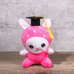 6Pcs Mini Graduation Hat Doctoral Cap Costume Top Hat With Tassels DIY Plush Doll Decor Wine Bottle Decoration