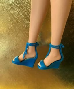New styles toy shoes high heels flat foot shoes purple for your Tall and curvy BB dolls BBIAB1