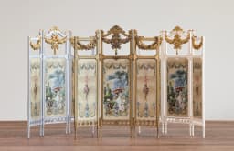1/6 DollHouse Decoration Miniature Furniture Retro Court Sofa Floor Clock French Table Chair Baroque Piano Decoration Diy Gift