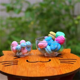 New Glass Fruit Bowl Salad Bowl Mini Soup Plate Doll House Accessories 1:12 Dollhouse Miniature Kitchen Model Decor Toy