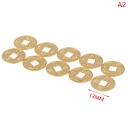 1/2/10pcs Miniature Treasure Chest Gold Yuan Treasure Copper Coin Model Mini Ruyi Gold Copper Coin Doll House Accessories