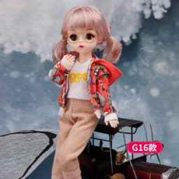 30 Cm 1/6 BJD Doll Winter Dress Set 23 Movable Joint Makeup Cute Girl Brown Eyes Doll with Fashionable New Skirt DIY Toy Gift