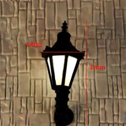 Dollhouse Miniature Wall Lamp LED Simulation Mini Street Light Toy Furniture For Dolls Children House Play For Scale Model