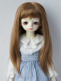 Jusuns JD371 1/6 1/4 1/3 YOSD MSD SD Soft Synthetic Mohair Doll Wig 6-7inch 7-8inch 8-9inch Full Bangs Miranda BJD Hair