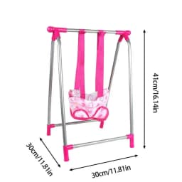 Reborn Doll Baby Toddler Furniture Toy Playset ABS Plastic Cradle Swing Nursery Room Decor Role Play Doll House Furniture