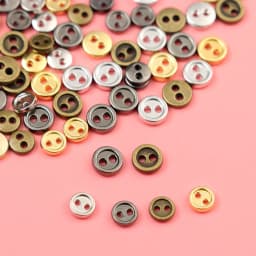 20Pcs Metal Doll Buttons For Doll Clothes Sewing Accessories Round Mini Buttons 3/4/5/6mm For 1/12 1/6 Diy Doll Clothing Buckles