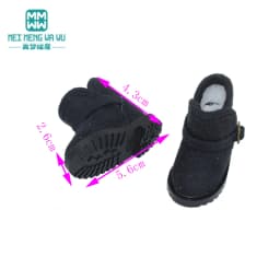 5.6cm Toys Doll Shoes for EXO 1/6 BJD YOSD Doll Accessories Fashion Snow Boots Khaki Black Pink