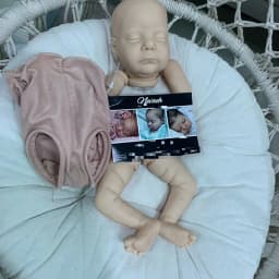 17inch Reborn Doll Kit Limited Edition Nevaeh Doll Kit with Body and Certificate Soft Touch Unpainted Unfinished Doll Parts