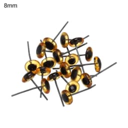 20/50Pcs Transparent Brown Doll Glass Eyes Noses Needle Felting Eyes For DIY Bears Animals Dolls Kids DIY Toys Accessories