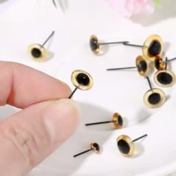 20/50Pcs Transparent Brown Doll Glass Eyes Noses Needle Felting Eyes For DIY Bears Animals Dolls Kids DIY Toys Accessories