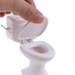 1PC Dollhouse Furniture Vintage Bathroom Modeling White Toilet Doll House Miniature Baby Pretend Toys Dolls Accessories Gift