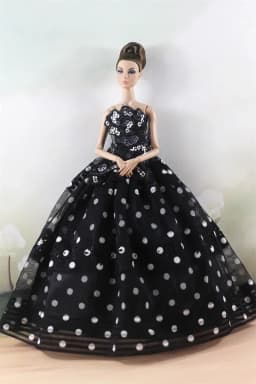 Handmade BABI Doll Clothes Dress Gown for 11.5 inch doll&body 1/6 #01