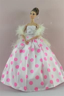 Handmade BABI Doll Clothes Dress Gown for 11.5 inch doll&body 1/6 #01