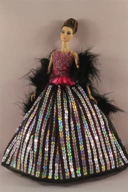 Handmade BABI Doll Clothes Dress Gown for 11.5 inch doll&body 1/6 #01