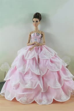 Handmade BABI Doll Clothes Dress Gown for 11.5 inch doll&body 1/6 #01
