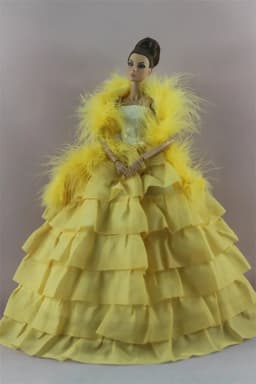 Handmade BABI Doll Clothes Dress Gown for 11.5 inch doll&body 1/6 #01