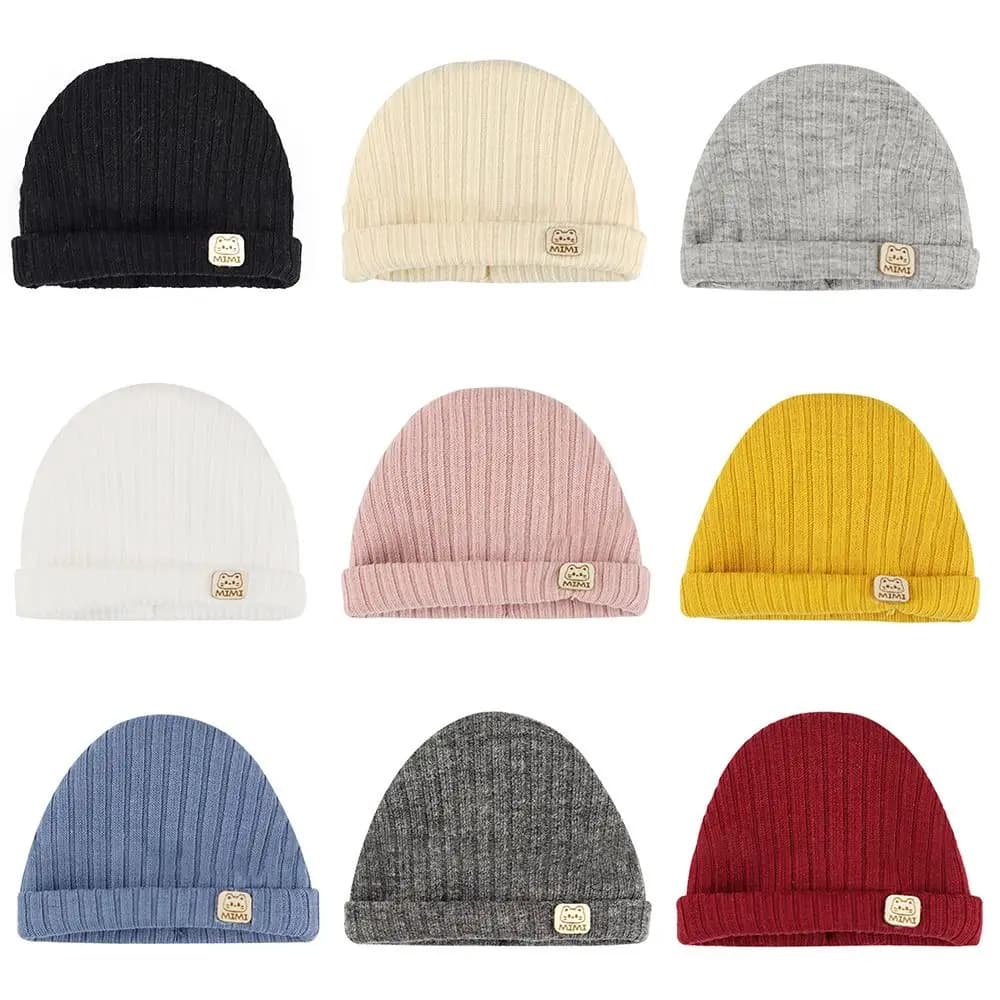 12-16CM Ob11 Doll Cap Fashion Knitted Hat Simple Warm Skullies Beanies Solid Autumn Winter Beanie For Obitsu11 Dolls Accessories