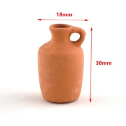 1/12 Dollhouse Miniature Accessories Mini Ceramic Flowerpot Simulation Vase Model Toys for Doll House Decoration
