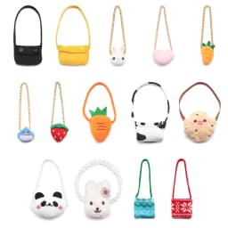 20CM Toys Miniature Bag Cartoon Animal Chain Bag Messenger Bag Handbag For Idol Dolls Accessories Dollhouse Rucksack