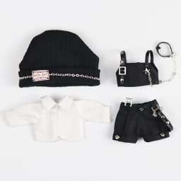 Ob11 Doll Gothic Clothes Uniform Suit Dress Shirt Hat Vest Shorts Set Nendoroids Clothes For Gsc, Obitsu11, Molly, P9, 1/12bjd