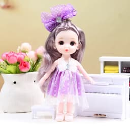 17cm BJD Doll Girl DIY Dressing Princess Toy Adjustable 13 Joint Doll Girl Toy Set Simulated Princess Changing Toys Girls Gifts
