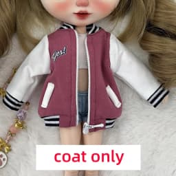 Blyth Clothing Fashion Jacket Casual Jacket Baseball Coat for Azone OB22 OB24 YMY Body Licca Ob27 YMY Doll Accessories