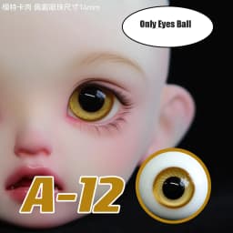 BJD Glass Eyes Ball 12MM 14MM 16MM Doll Eyes Fit For 1/6 1/4 1/3 BJD Doll Handmade Doll Eyes DIY Accessories For Girl Gift