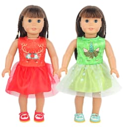 Lovely Yarn Skirt Series Doll Accessories Dress Uniclorn Fawn Kitten Heart Clothes For 18 Inch Dolls 43cm Baby New Born Doll Toy