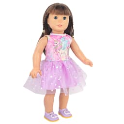 Lovely Yarn Skirt Series Doll Accessories Dress Uniclorn Fawn Kitten Heart Clothes For 18 Inch Dolls 43cm Baby New Born Doll Toy
