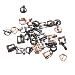 6PCS 7*8MM Mini Tri-glide Buckle Belt Buckle Doll Bag Buckles Ultra-small Diy Doll Buckle Shoes Clothes Accessories