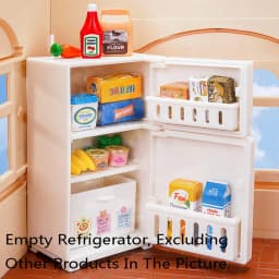 Dollhouse Miniature Fridge Cooking Bench Refrigerator Freezer Toys Kitchen Home Decoration Furniture Accessories
