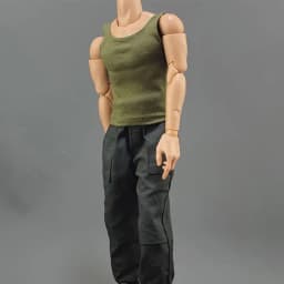 1/6 Miniature Soldier Trendy Clothing Round Neck T-shirt Male Hiking Casual Tank Bottom Female Sports Tops Soldier